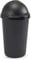 Optimal Products Plastic Bullet Bin 50/30 Litre Rubbish Waste Bins Kitchen Home Office Dustbin Flap Lid Recycling Indoor Storage Bins Trash Can (Black, 30 L Litre)