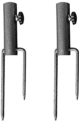 Kslogin Verstellbarer Strandschirm Anker Sand Schraube Ständer Spike Universal Sand Grabber Angelrute Flaggenhalter Sonnenschirm Bodenanker