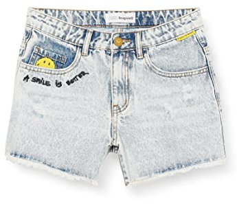Desigual Girls Pant_Saxo Shorts, Blue, 5/6