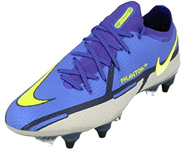 Nike Unisex Phantom Gt2 Elite Sg-Pro Ac Soccer Shoes, Sapphire/Volt-Grey Fog-Blue Void, 39 EU