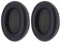 VGOL Ersatz-Ohrpolster aus Protein-Leder, Schaumstoff-Ohrpolster, Kopfhörer-Zubehör, kompatibel mit Sennheiser RS110, RS115, RS120, HDR110, HDR120, Schwarz, 1 Paar