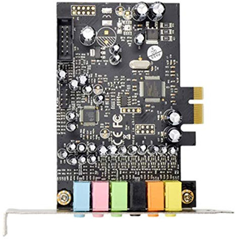 Wisboey PCIe 7.1CH la Carte Son StéRéO Son Surround PCI-E IntéGré Audio 7.1 Les Canaux SystèMe Audio CM8828