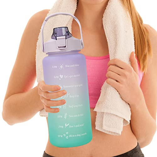 Maodom Sport pour Filles - GourFitness 2L | Conteneurs d'eau Voyage faciles à Transporter avec Design Rabattable pour Les familles, Les campeurs et Les Meilleurs Amis