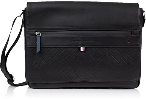 Tommy Hilfiger Herren Leo Messenger Bag Kuriertasche, Tommy Navy