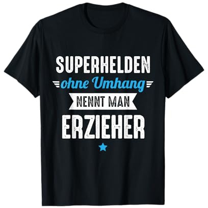 Superheld Erzieher Abschiedsgeschenk für Erzieher Geschenk T-Shirt