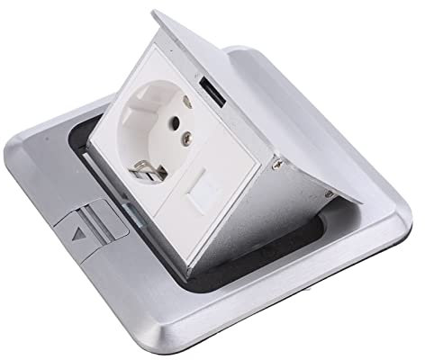 Prise de Sol étanche, Coffre-fort intégré Pratique Bonne étanchéité Silver Bounce 250V 16A