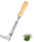 Raspador de Juntas, deshierbe Mango de Madera de Acero Inoxidable, Cabeza de Acero Inoxidable con Medida, deshierbador para Eliminar Malas Hierbas, Plantar Verduras