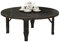 Runder japanischer klappbarer Tee-Couchtisch, niedriger Tisch, Arbeitstisch, Esstisch, for Tatami-Schlafzimmer, Wohnzimmer, Erkerfenster, Computertisch, Kleiner Kang-Tisch (Farbe : Zwart, Size : 60x