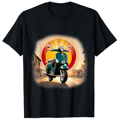 Coole Scooter Roller Vintage Motorroller Italien Roller T-Shirt