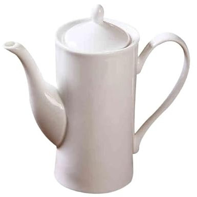 Teapot 650ML Bone China Large Capacity Teapot Ceramic Coffee Pot Simple Design White Tea Maker with Filter Hole Tea Maker