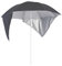 Ombrellone da spiaggia con pareti laterali, antracite, 215 cm, 318839