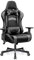 OneGame Gaming Chair, Ergonomischer Computerstuhl, Höhenverstellbarer Game Chair, Racing Style Gamer Stuhl mit Kopfstütze und Lendenwirbelstütze, Schwarzgrau