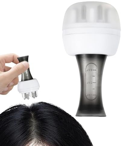 Pzuryhg Haaröl Applikator Flasche, Öl Applikator für Haare, Kopfhautapplikator, Haaröl Applikator für Kopfhaut, Kopfhautapplikator Kamm, Haaröl Applikator Flaschenbürste, Haarkamm für Kopfhautmassage