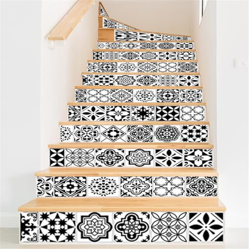 Stair Treads Carpet,Non Slip Stair Treads Mats Indoor Self Adhesive Stair Carpets Pads for Wooden Steps Stair Tread Rugs Mats for Kids Elders Dogs,PVC Stair Mats,Garden Step Mats 100CmX18Cm (13pcs)