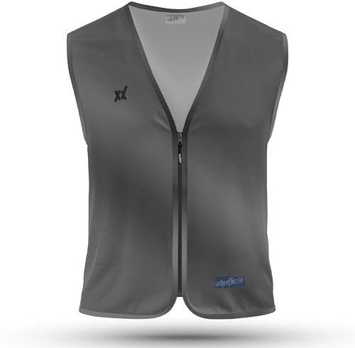 REEFLEXX Anthracite Glow – Die voll reflektierende Warnweste für Radfahrer, Jogger & Fußgänger! Maximale Sichtbarkeit trifft Design. Sicherheit & Stil in Einem! (Anthracite Glow, Herren, XL/XXL)