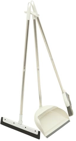 TOKIDNY Escoba Recogedor y Bayeta Multiusos para Limpieza Doméstica Resistente y Práctico para Suelos De Azulejos y Incluye Pala para Basura Oficina y Hogar