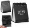 Tyqour Mini Kalender 2025 Klein Tischkalender 2025 Zum Aufstellen Familienplaner 2025 Monatskalender Familienkalender Small Mini Desk Calendar 2025