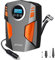SYTUNG Kompressor 12v, Rragbare Luftkompressor Autoreifenpumpe mit 3 Düsenadaptern und Digitalen LED Leuchten für Autoreifen und Andere Aufblasbare Produkte