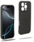 REY Cover in Gel TPU Nera per iPhone 16 PRO, Ultra Sottile 0,33 mm, Morbido Flessibile, Custodia Silicone