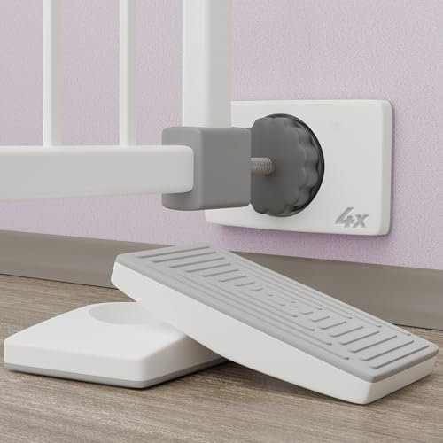 WunderHippo 4X Almohadillas de Protección para Pared – Seguridad Infantil y para Mascotas – Protectores Antideslizantes para Barandilla y Barreras de Escalera