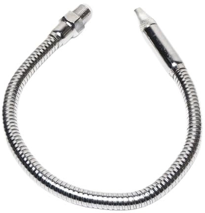 ERVDKXCOI Tubo Flessibile per Doccia in Acciaio Inox, Tubo Flessibile in Metallo for Acqua e Olio(300mm,3/8-EXTERNAL Thread)