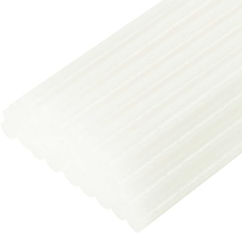 sourcing map 30pcs Full Size Hot Glue Gun Sticks 7mm x 200mm High Sticky Small Hot Glue Sticks for Glue Gun, Glitter White