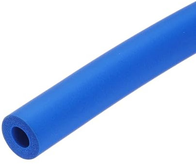 QUARKZMAN 1 x 2m Rohrisolierung Schaumstoff, Durchmesser 10mm Isolierstärke 5mm Heizungsrohr Verkleidung für Fitnessgeräte, Rohre, Handhaben (Blau)