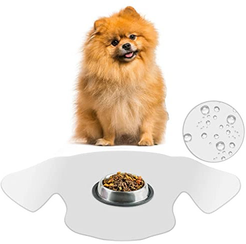 Transparent Mattierte Napfunterlage Futtermatte für Katze oder Hund Folie Hund ca. 60 x 43 cm Bodenschutz Unterlage Abwaschbar