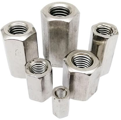 M3 M4 M5 M6 M8 M10 M12 304 In Acciaio Inox Esagonale Esagonale Estendere Connettore Manicotto Giunto Tubolare di Accoppiamento Dado(10pcs M3,12mm)