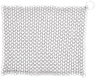 Outil de nettoyage en acier inoxydable de 10,2 à 20,3 cm, grattoirs pour fonte, casseroles en fer, ustensiles de nettoyage de cuisine