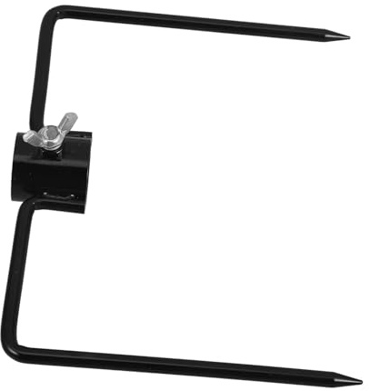 Gadpiparty Supporto da Terra in Ferro Nero per Bandiera e Ombrellone Picchetto Resistente per Giardino Multifunzionale per Esterni Ancoraggio Robusto per Spiaggia e Cortile