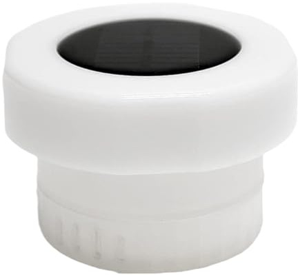 Solar-Chlor-Spender – Schwimmender Schwimmring für Pool, Tablet-Schwimmer, wasserdicht IP68 mit Lichtsensor, acht Modi, PP-Gehäuse aus ABS für Pool, Teich, Springbrunnen, Terrassen, Beleuchtung