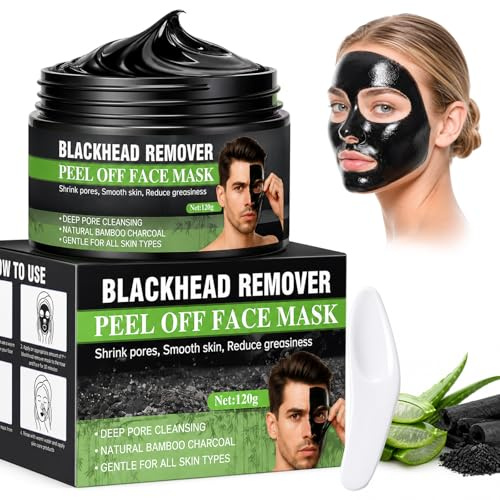 Blackhead Remover 120g Charcoal Peel Off Face Mask for Deep Cleansing | Removes Dirt And Oil, Pore Purifying, Oil Control, Skin Refreshing, Smooth Skin Feel, Suitable For Men And Women