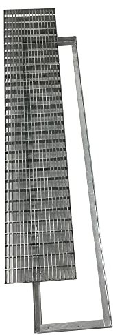 EINSIDE Griglia zincata antitacco, Griglia in acciaio zincato rettangolare, 50 x 100 cm