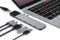 HyperDrive Hub USB-C, 6-in-2 Adattatore Duo in Alluminio con Gigabit Ethernet, Alimentatore da 100W, 40 Gbit/s USBC, 2 USB-A 3.0, 4K-HDMI, Adattatore Thunderbolt 3 per MacBook Pro 2020 2019, Grigio