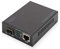 DIGITUS Medienkonverter - SFP Port - Gbit Ethernet - RJ45 / SFP 1000Base-LX - Mit PoE-Injektor - Schwarz