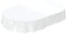 Wachstuchtischdecke Wachstuch abwaschbare Tischdecke Uni Glanz Einfarbig Weiß Schnittkante Oval 140 x 240cm