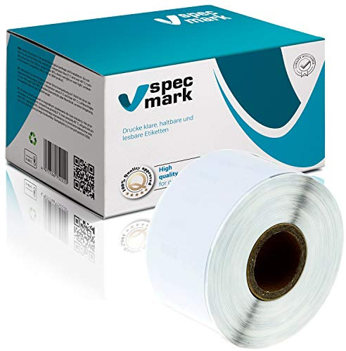 specmark 1 Etiketten-Rolle kompatibel mit DYMO 99012 36mm x 89mm S0722400 260 Stück kompatibel zu allen Etikettendruckern Label Writer 450 4XL Seiko-SLP