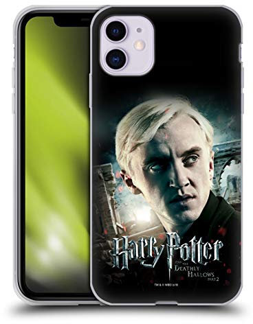 Head Case Designs Offizielle Harry Potter Draco Malfoy Deathly Hallows VIII Gel Handyhülle Hülle [Militärischer Schutzgrad] Kompatibel mit Apple iPhone 11