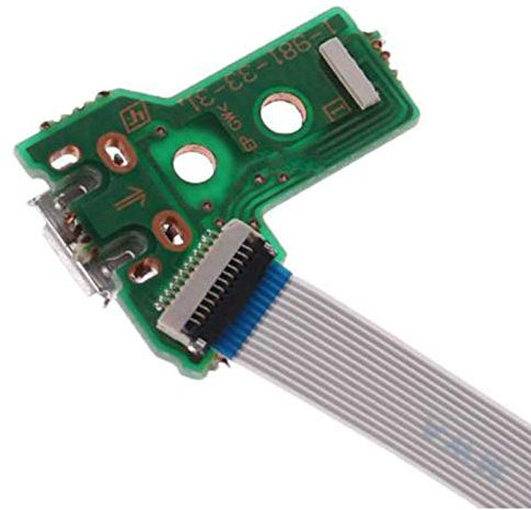 12 PIN Strom Lade Buchse Charger Port JDS-055 mit Kabel für Sony Playstation PS4 Controller