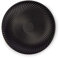 Flanacom Plato Decorativo Premium de Madera - Decoración de Mesa con Adornos - Cuenco de Madera de Diseño - Accesorios de Hogar Moderna - Placa Bandeja Robusta - Frutero - Aprox. 28 x 28cm (Negro)