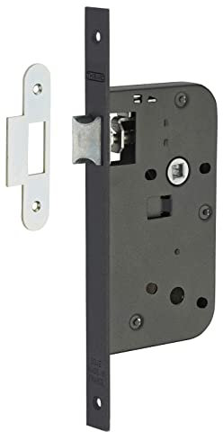 THIRARD - Serrure encastrable pour porte intérieure, axe 50mm, bouts carrés, noir