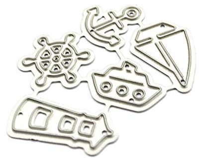 Stanzschablone Stanzformen Metall,DIY Segelnder Leuchtturm Schablonen Scrapbook Album Stempel Papier Karte Handwerk Dekor