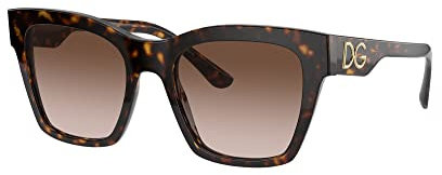 Sonnenbrillen Dolce & Gabbana PRINT FAMILY DG 4384 Dark Havana/Brown Shaded 53/20/145 Damen