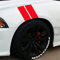 ihreesy Auto Reflektierende Aufkleber,4 Stücke Reflektierende Aufkleber Vinyl Racing Streifen Aufkleber Sport Kotflügel Aufkleber Universal Wasserdicht Auto Fender Aufkleber Sticker,Rot