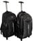 RHP Rucksack mit Trolleyfunktion - Rucksacktrolley zum ziehen mit Laptopfach für Schule, Uni, Reisen, Ausflüge oder Einkaufen Koffer Reisetasche Boardcase (Grau)