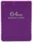 64MB High Speed Game Memory Card, FMCB1.966 Gaming External Data Card Compatible with all 2 and Slim Line Version,Plug and Play,PS2 Console Games Accessories(Purple)