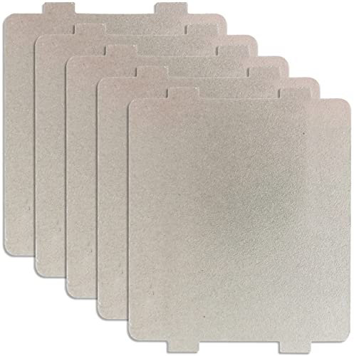 YUTOU 5 Stück Glimmerscheibe Mikrowelle Universal Mikrowelle Glimmerplatten Blätter Mikrowelle Waveguide Cover Wellenleiterabdeckung für Mikrowelle Reparatur Ersatzteil, 108 × 99mm