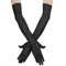 Yolev Lange Handschuhe Schwarze Damen Satin Fingerhandschuhe Oper Braut Tanzhandschuhe Hochzeit Party Schwarze Stretchhandschuhe Erwachsene Halloween