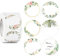 BETESSIN 500pcs 4cm Autocollants Rond Guirlande Etiquette Stickers Adhésive Créatifs pour DIY Carte Faveur Mariage Emballage Cadeau Enveloppe